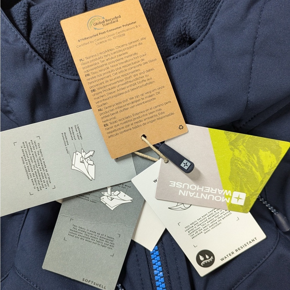 👯‍♀️Host Pick⚡️Mountain Warehouse Helsinki Recycled Softshell Jacket - Picture 11 of 12